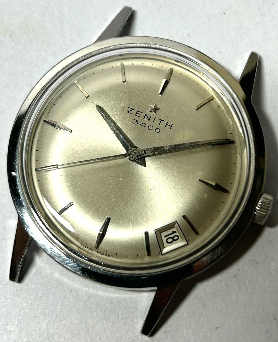 ヤフオク! - 1円〜 T 希少 ZENITH ゼニス 3400 シルバー...