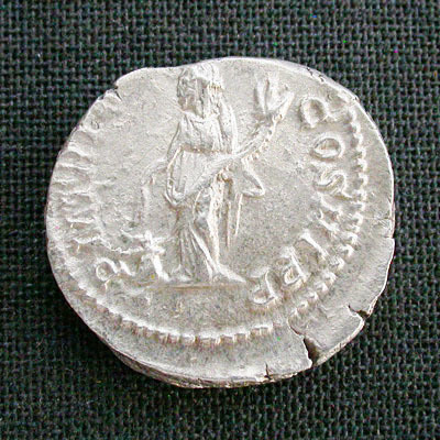 古代ローマ皇帝 セプティミウス・セウェルスのデナリウス銀貨