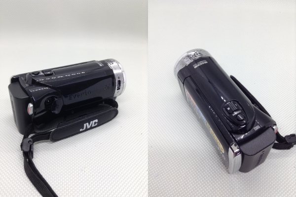 U568○JVC ケンウッド ビデオカメラ Eｖerio エブリオ GZ-E265-B 12年製 バッテリー 付 【保証あり】_画像4