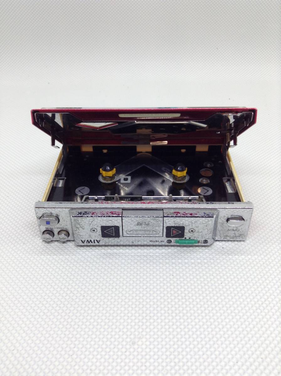 U580○AIWA アイワ Cassette Boy カセットボーイ ステレオカセットプレーヤー HS-G9 通電OK レトロ_画像6