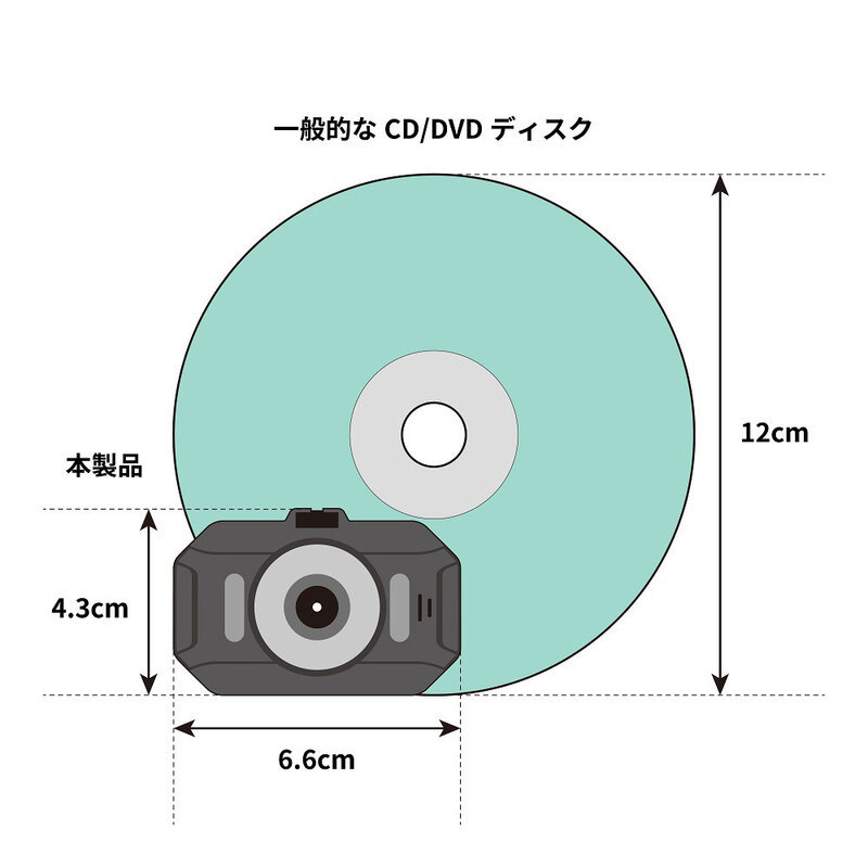 ナガオカ ドライブレコーダー 超軽量・コンパクト1080P Full HD 高画質｜MDVR306FHD 13-3334_画像4