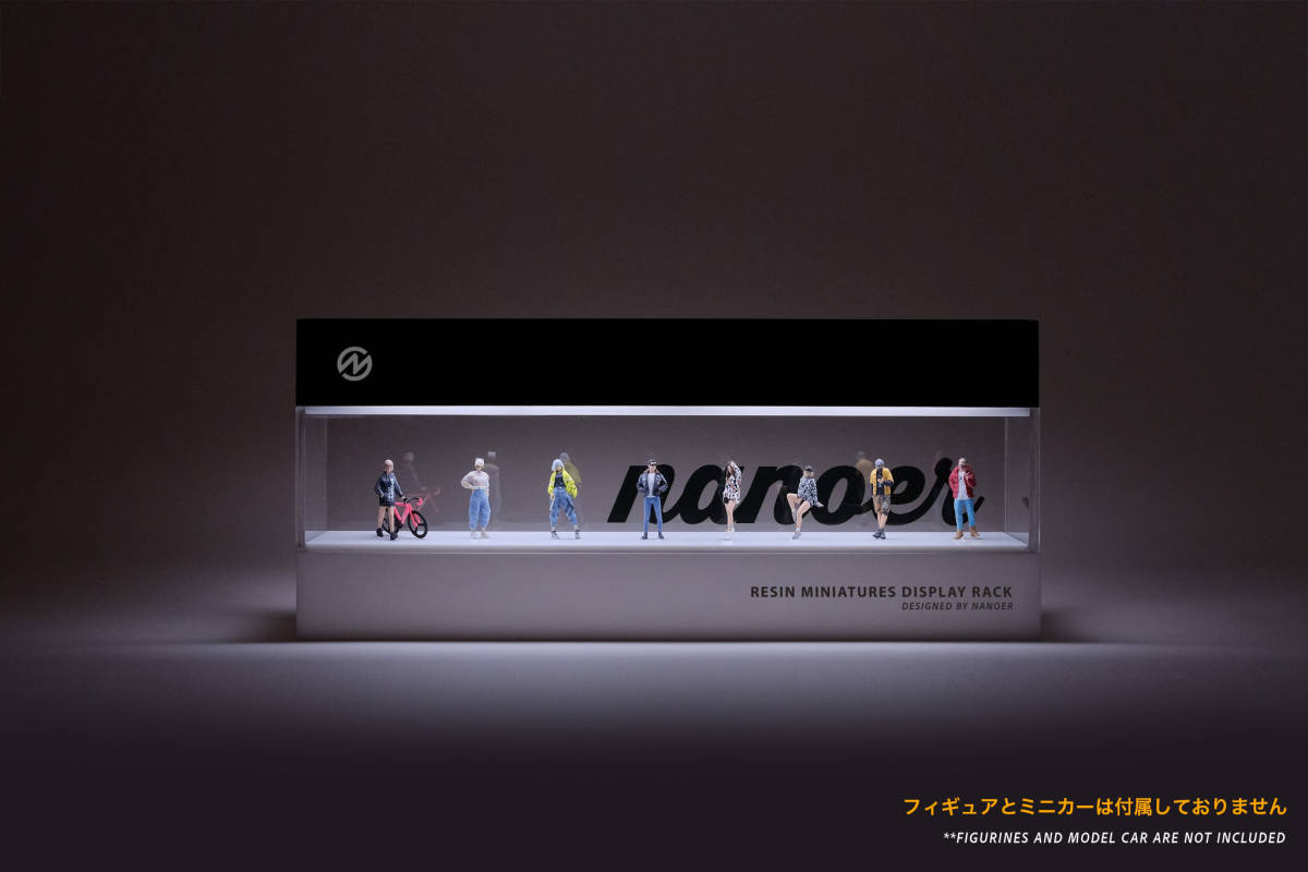 「 Nanoer 」1/64 フィギュア 展示ボックス デザインB 点灯可