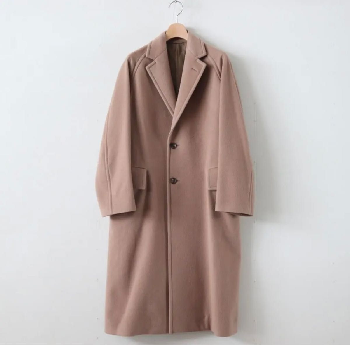 オーラリー カシミヤ ウール チェスターコート ブラウン 19aw 4|Yahoo