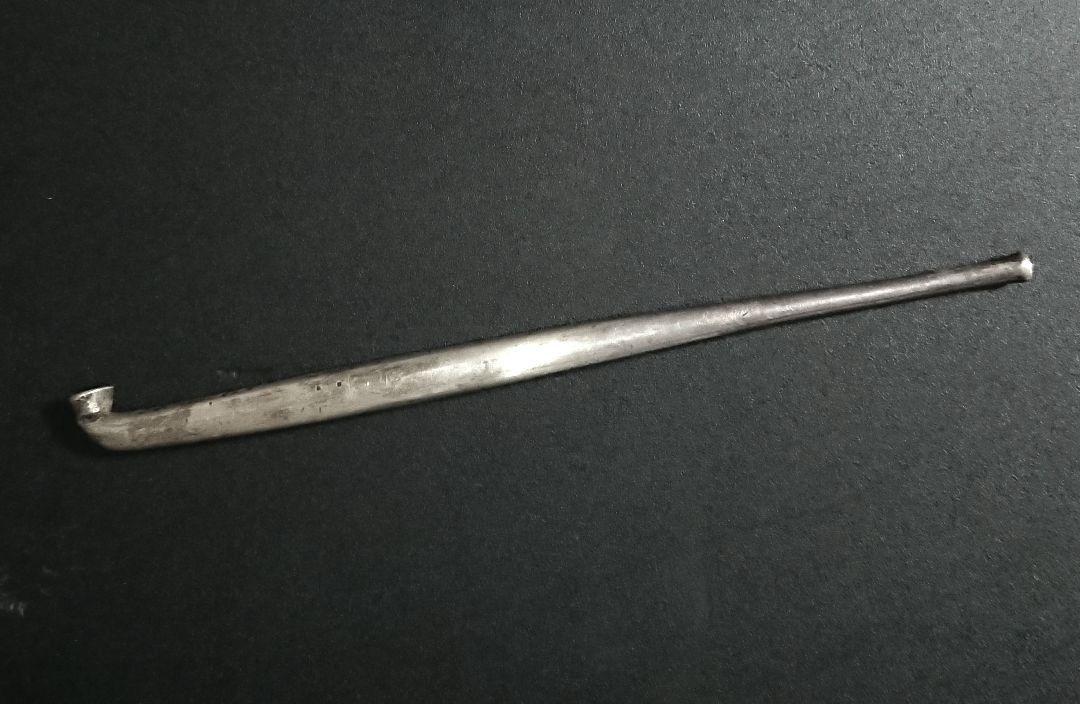 稀少 時代物 純銀製 延べ煙管 キセル シルバー silver 銀煙管 希少