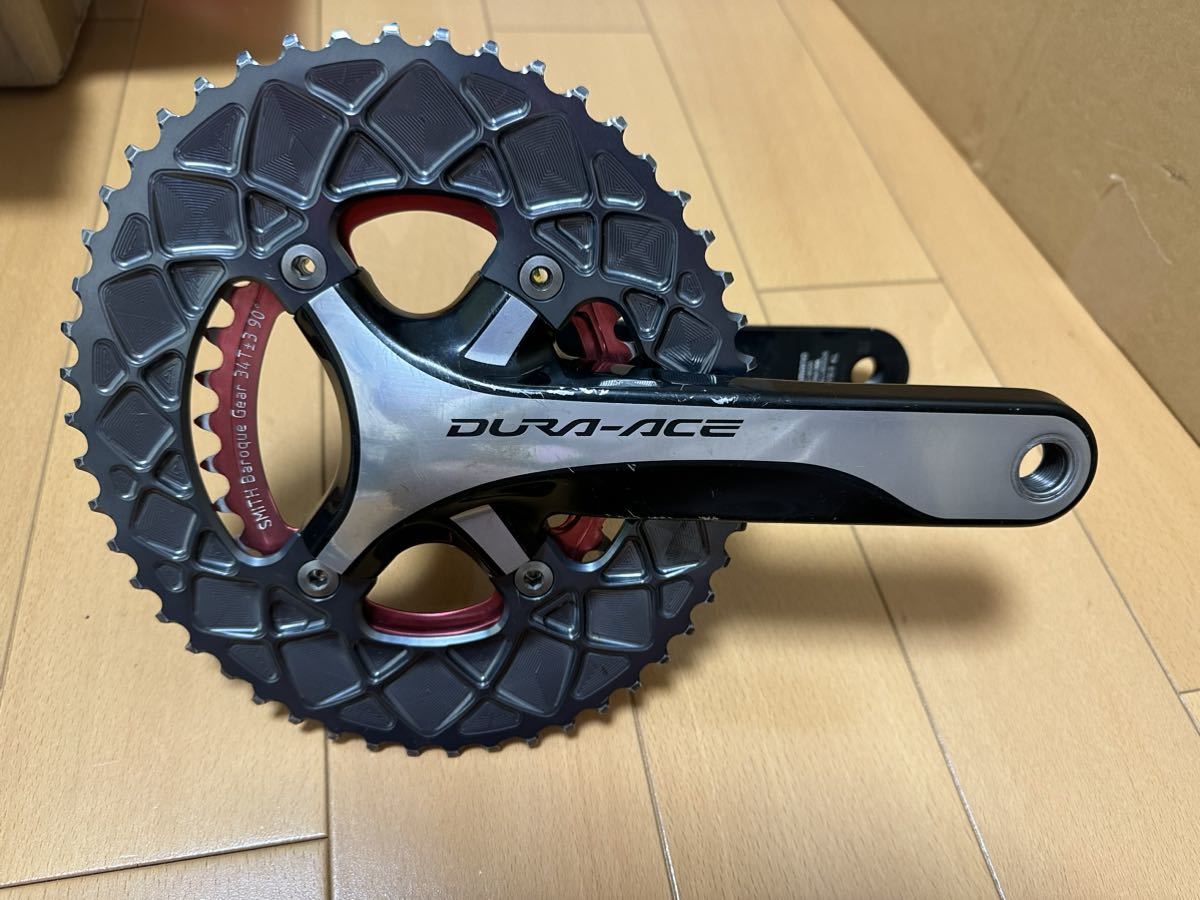 SHIMANO Dura-ace FC-9000 172.5mm / ABSOLUTE BLACK PREMIUM OVAL 50t / SMITH Baroque Gear 34t　コンパクト　中古品
