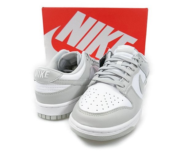 NIKE ナイキ 品番 DD1391-103 NIKE DUNK LOW RETRO Grey Fog ダンク シューズ 白×グレー系 サイズUS8.5=26.5cm 正規品 / 30107