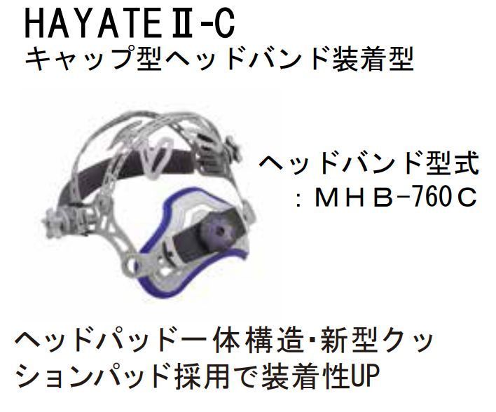マイト工業 高速遮光面 HAYATE II HYT II-C (キャップ型) 機能充実！ 廉価タイプの遮光面_画像3