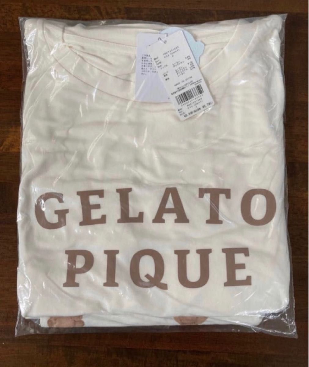 gelato pique ジェラートピケ ルームウェア ロゴ入りTシャツ gelato pique ジェラートピケ ルームウェア ロゴ入りTシャツ