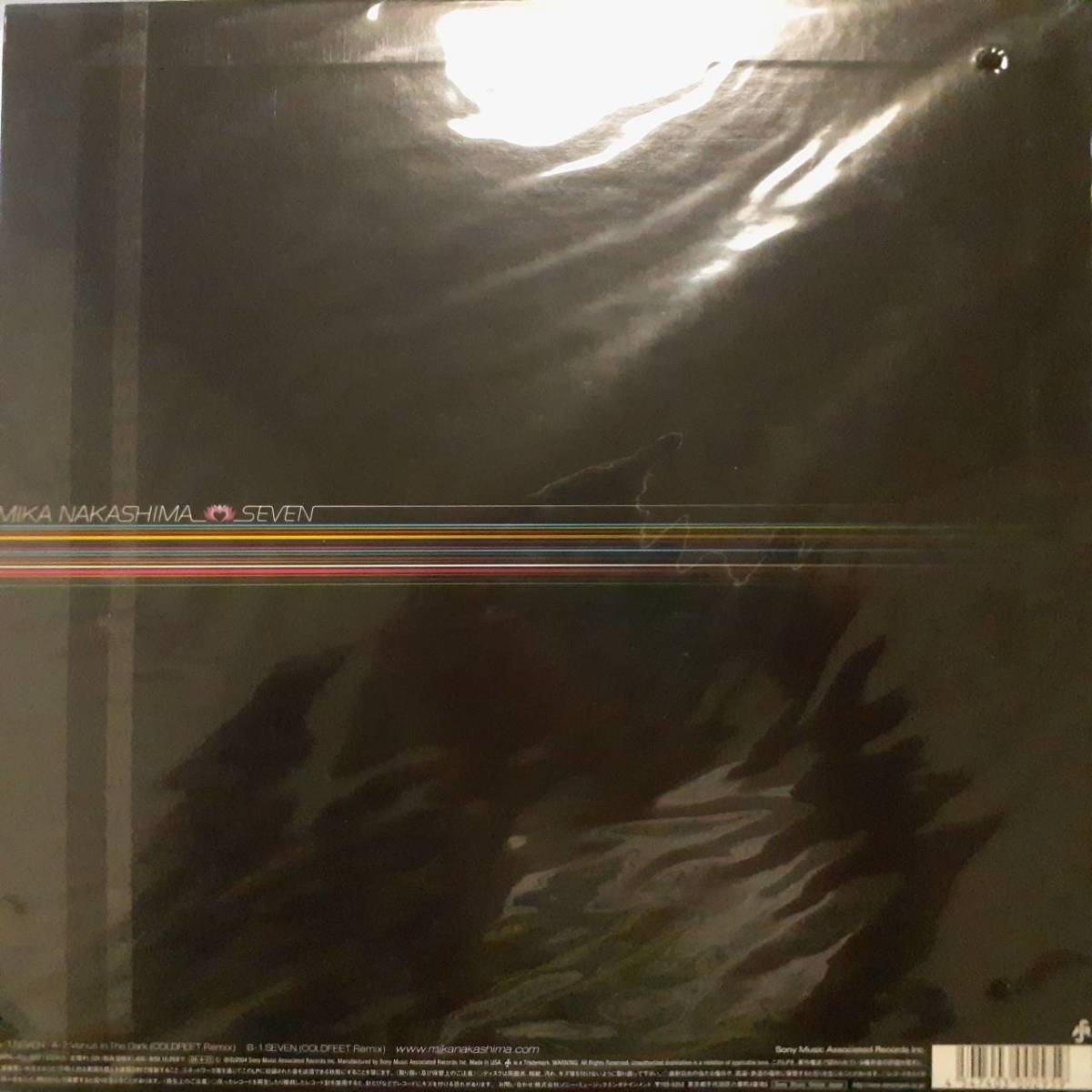 未開封 新品12インチ！中島美嘉 / Seven 2004年 SAR (SONY MUSIC) AIJL 5217 Coldfeet Remix 収録 Mika Nakashima Venus In The Dark_画像2