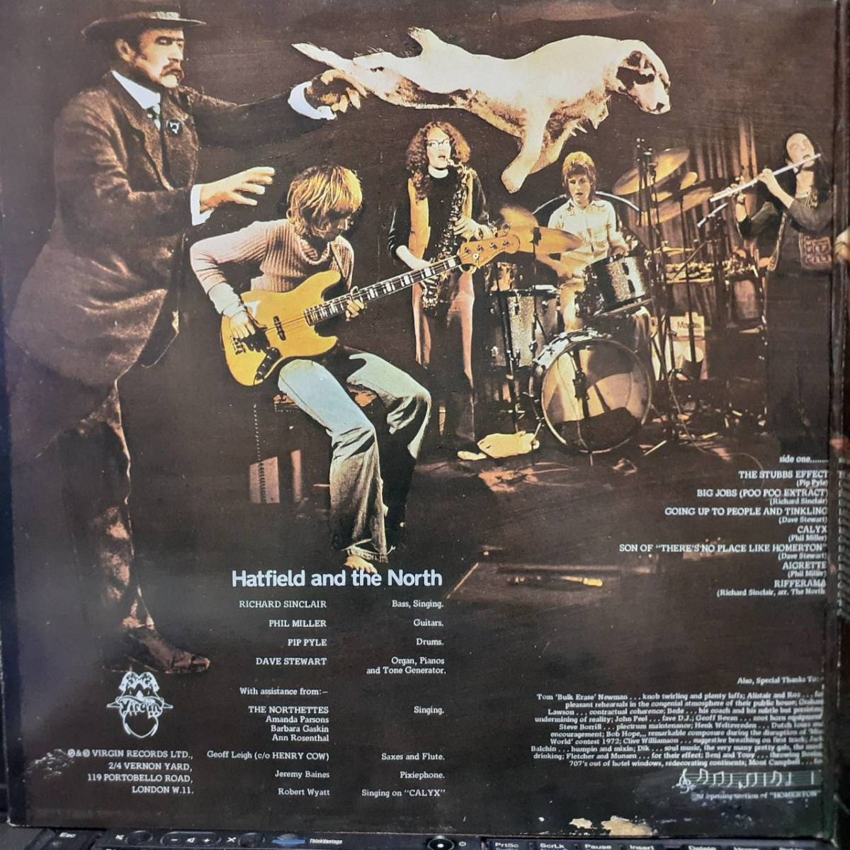 英VIRGIN盤LP Hatfield And The North / ST (1st) 1980年初頭 OVED 131 Robert Wyatt 参加 Gong Soft Machine Caravan カンタベリー名盤_画像4