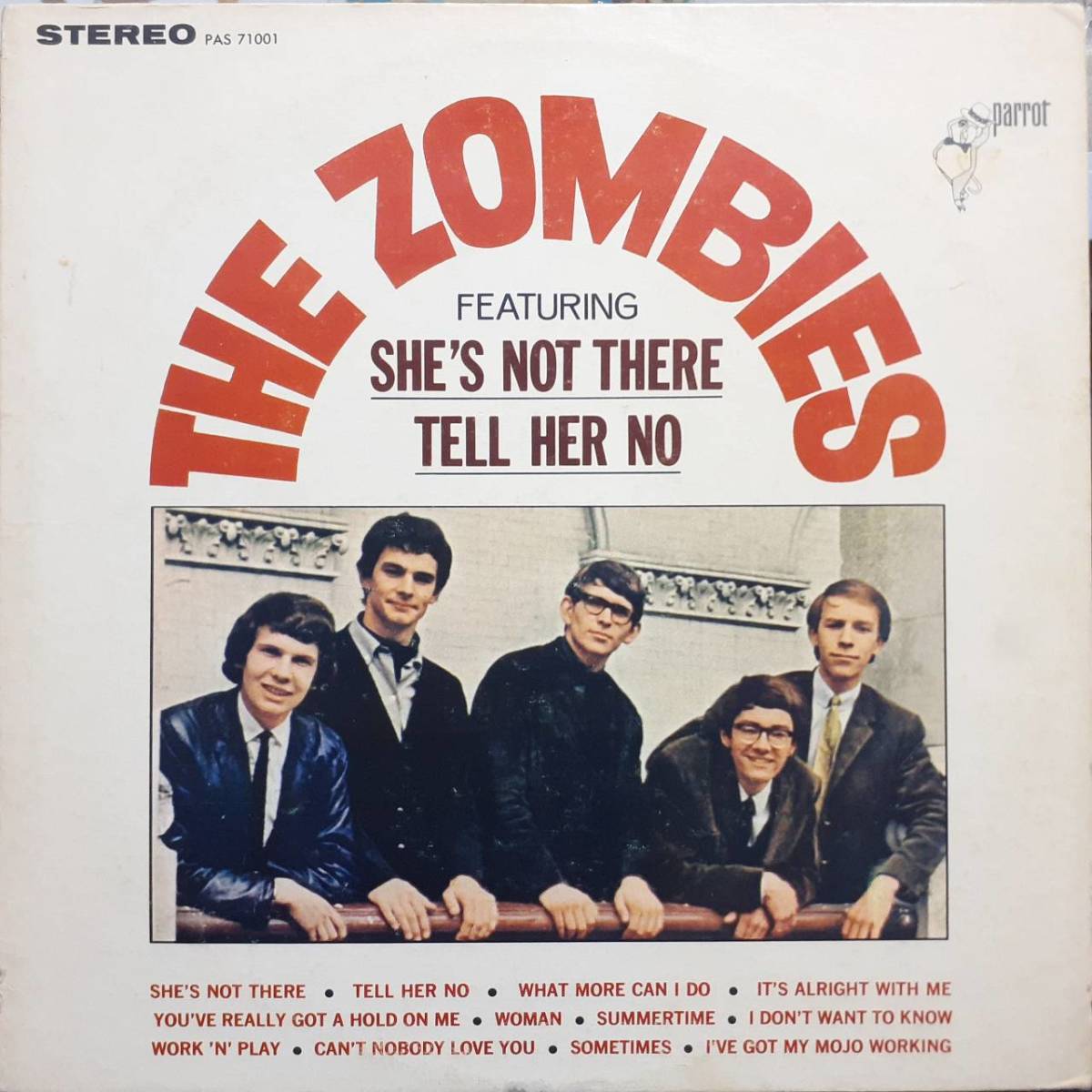 美盤 米PARROTオリジLP！The Zombies / Featuring She's Not There, Tell Her No (1st Album)1965年 PAS 71001 ゾンビーズ Colin Blunstone_画像1