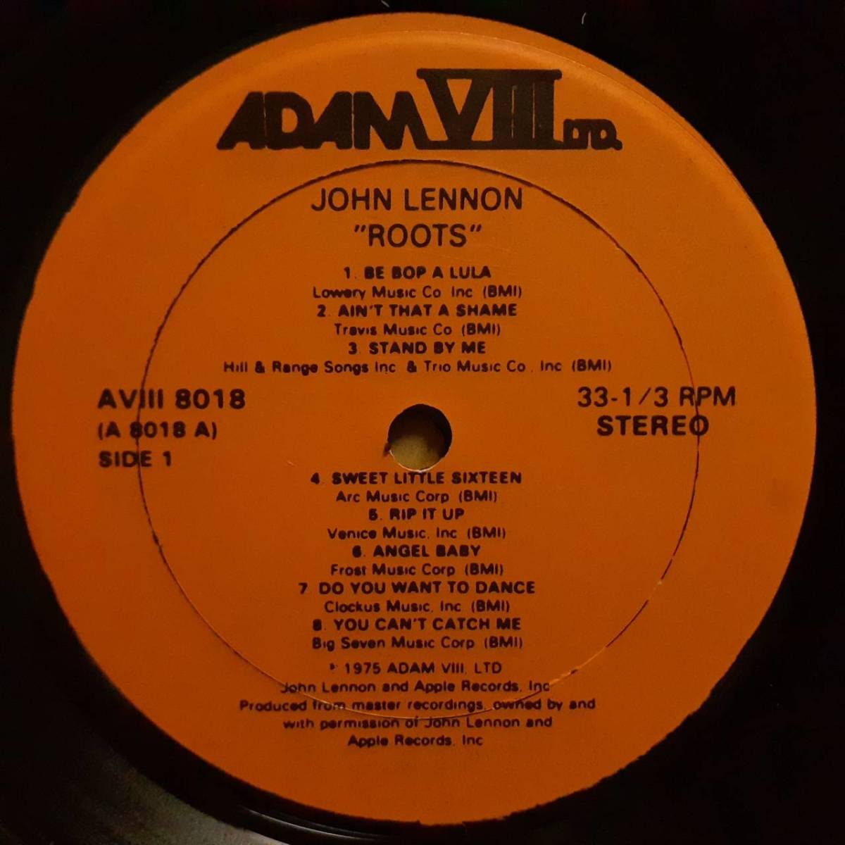 レア！米ADAM III盤LP！John Lennon / Sings The Great Rock And Roll Hits 1970年代？ A8018 通信販売限定盤！ジョン・レノン Beatles_画像2
