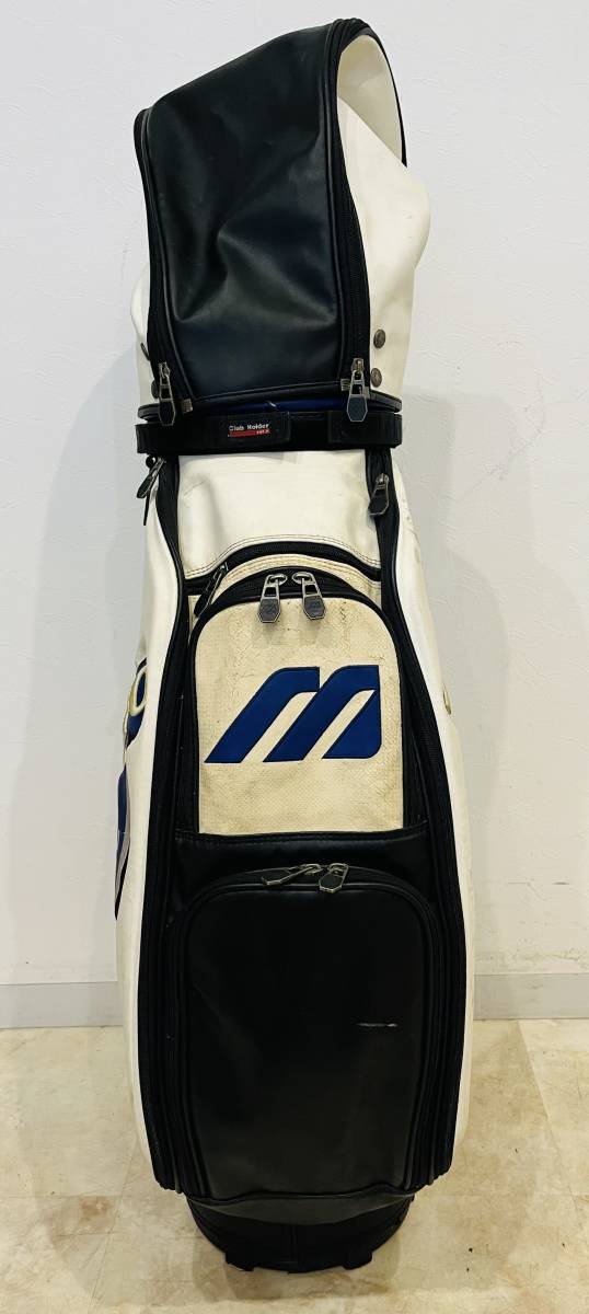 QA1152 ゴルフバッグ Mizuno Pro TOUR SPIRIT MODEL キャディーバッグ ホワイト/ブラック 検Kの画像2