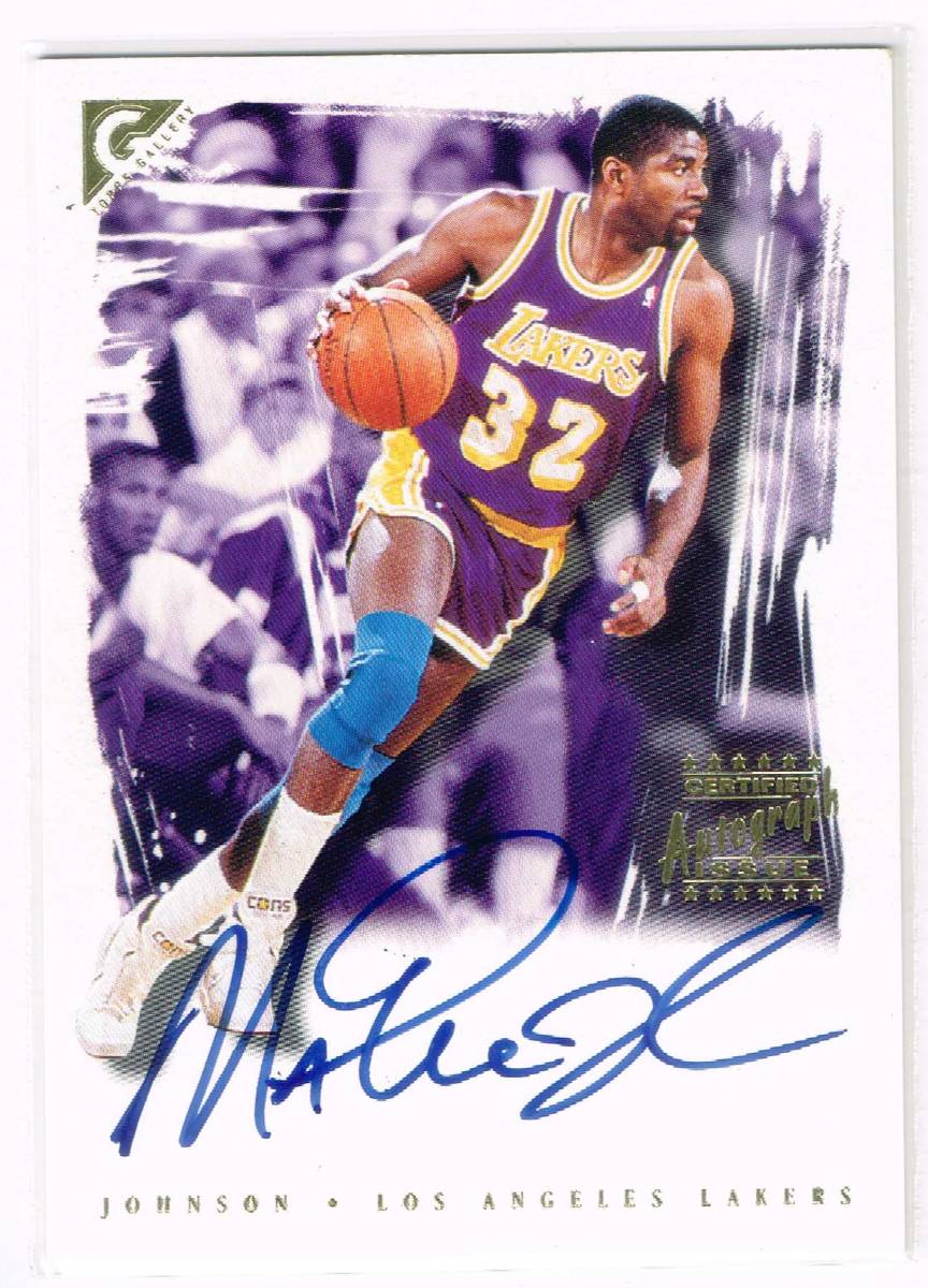 2000-01 NBA Topps Gallery Signatures #GS-MJ Magic Johnson Auto Autograph トップス マジック・ジョンソン 直筆サイン 00-01