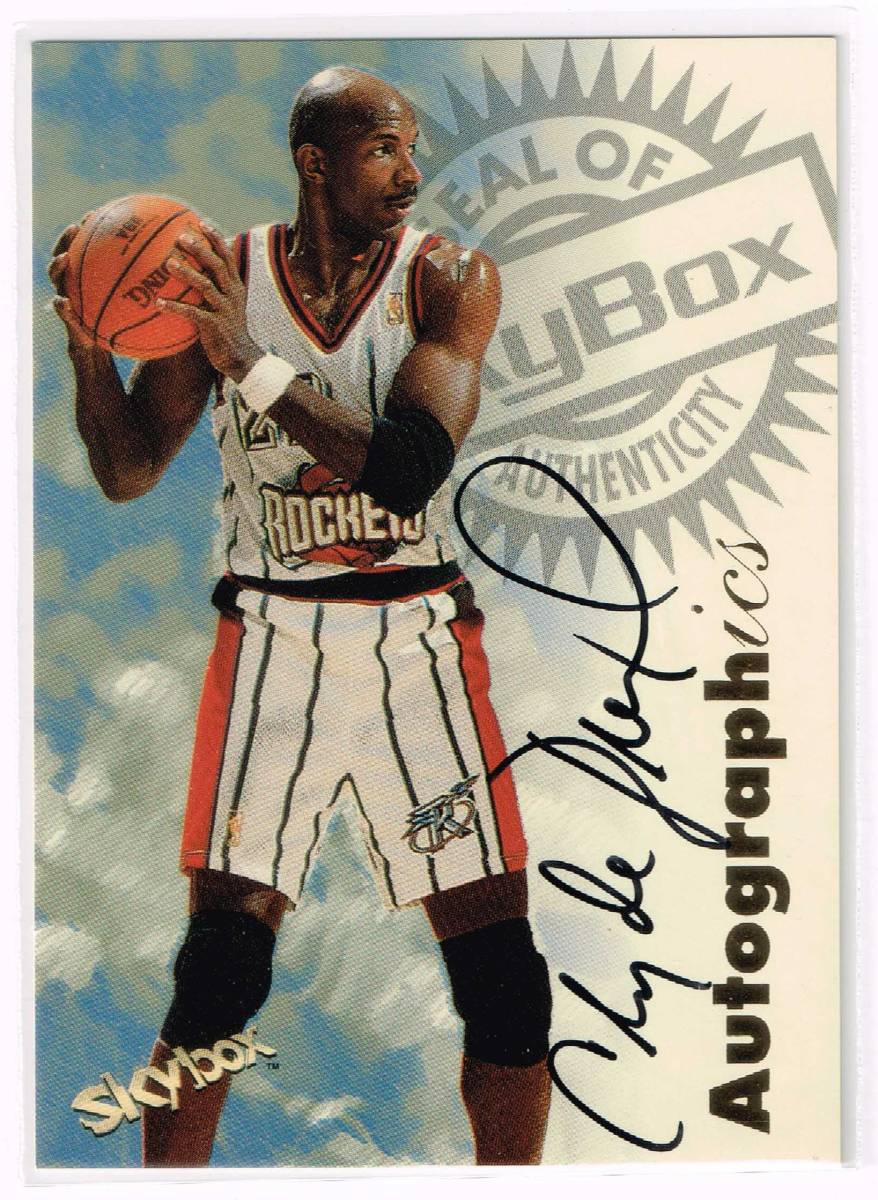 1997-98 NBA SKYBOX Autographics Clyde Drexker Auto Autograph スカイボックス クライド・ドレクスラー 直筆サイン 97-98の画像1