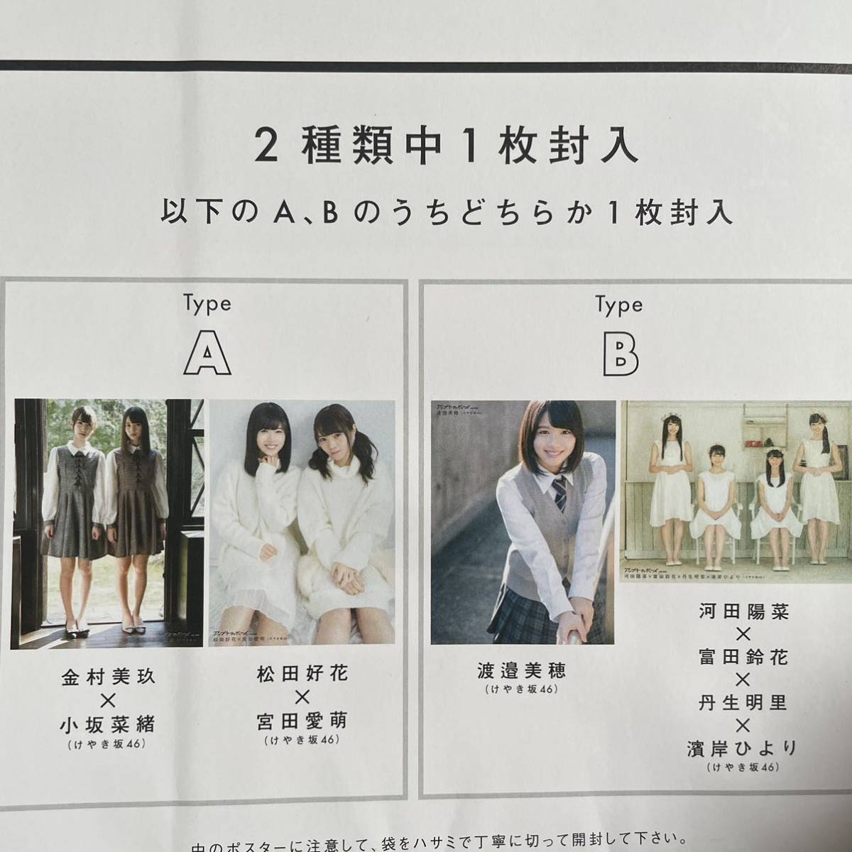 抽プレ】渡邉美穂 直筆サイン入り チェキ 当選通知書&該当雑誌(付録