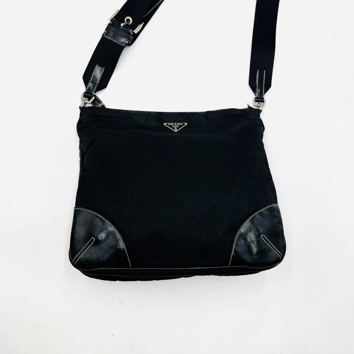 大特価格安】1円〜PRADA プラダ ショルダーバッグ サコッシュ クロス