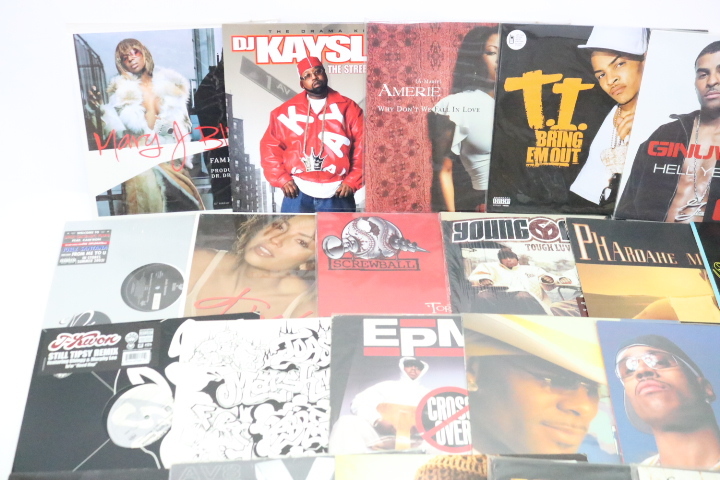 ト石】② LPレコード まとめ売り HIPHOP DJ R&B クラブ系 洋楽 など 75
