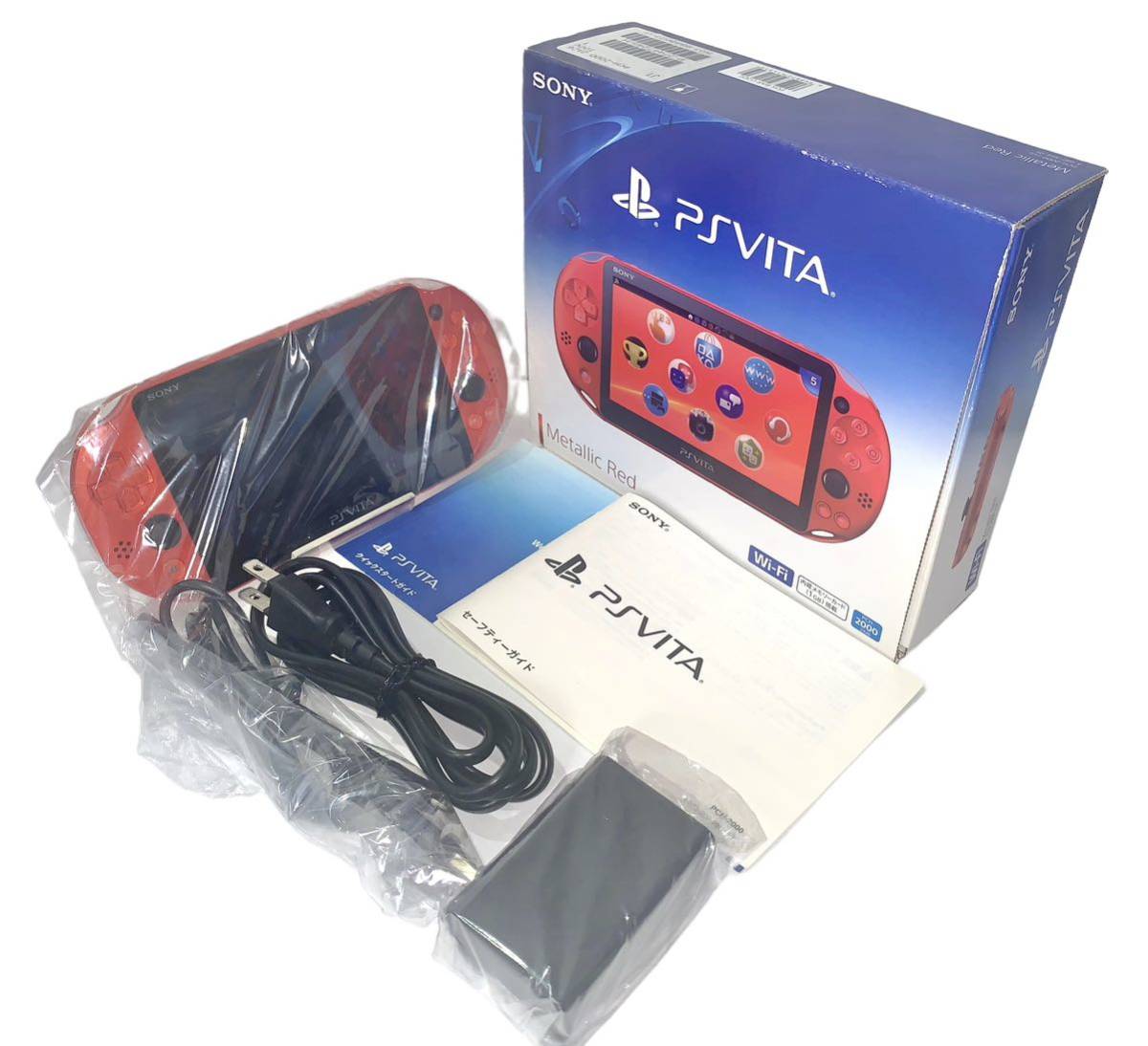 PS Vita 本体　PlayStation Vita PCH-2000 メタリック　レッド