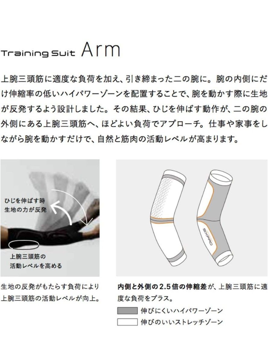 新品未使用】SIXPAD Training Suit アームサポーター LLサイズ 新品未使用】SIXPAD Training Suit アームサポーター LLサイズ