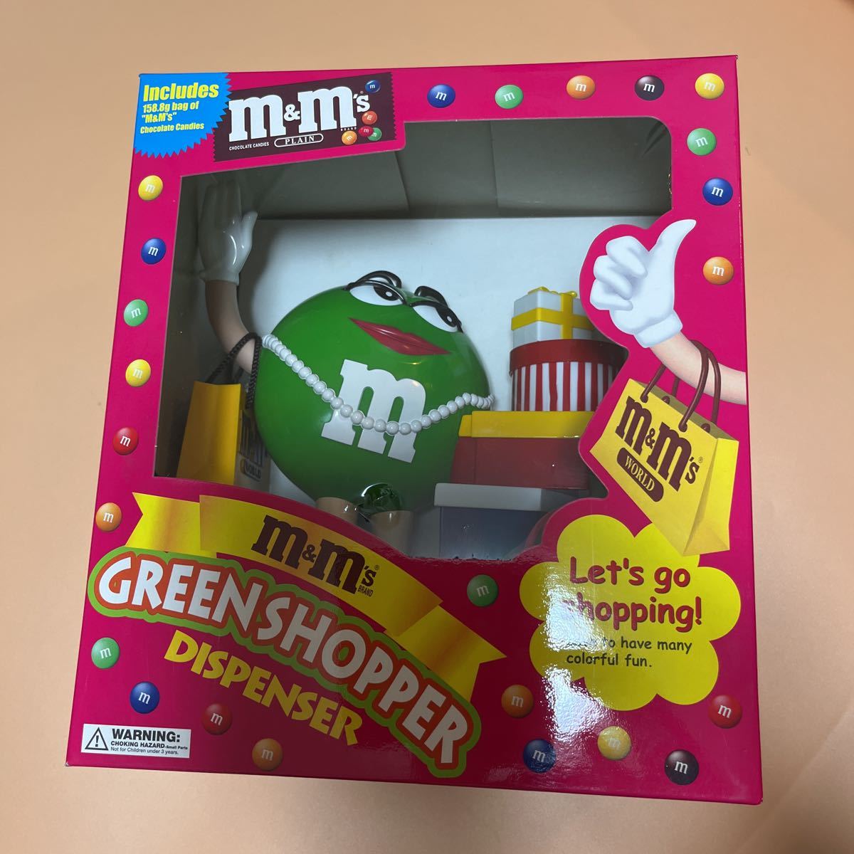 m&m's ディスペンサー 箱入り ヴィンテージ フィギュア グリーン