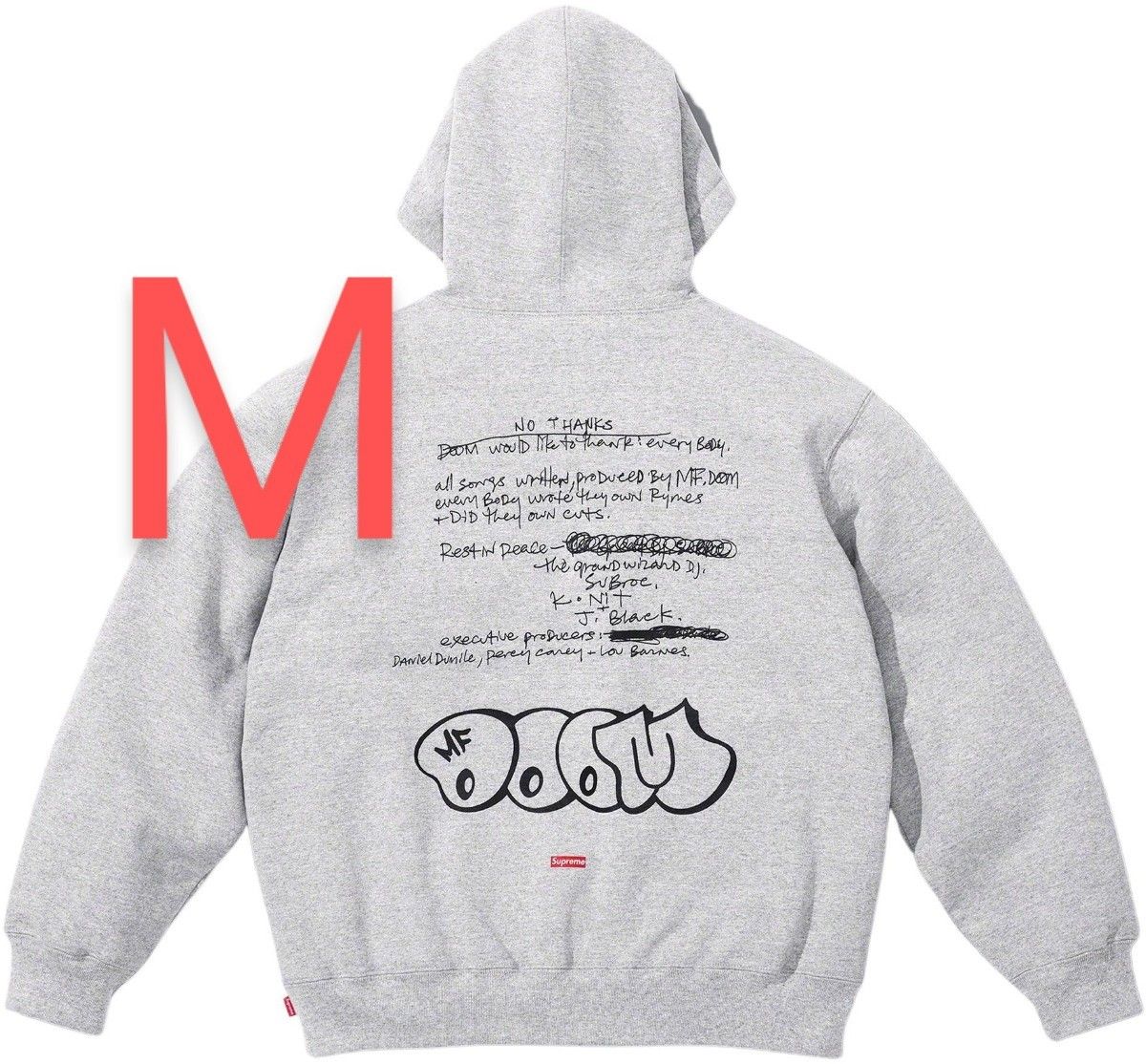 Supreme Mf Doom Hooded Sweatshirt "Heather Grey"シュプリーム MF 