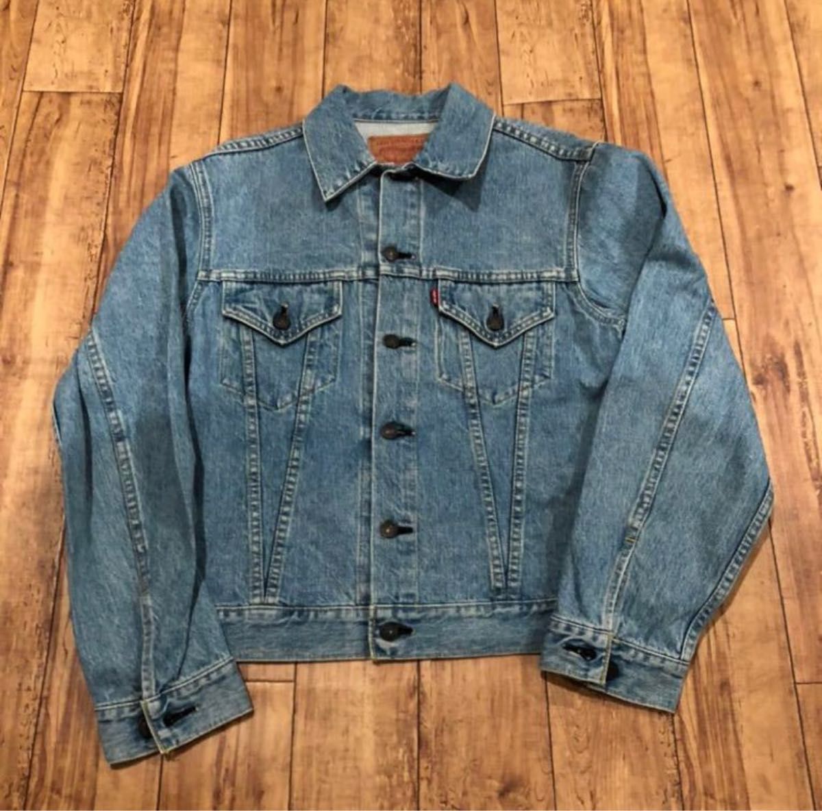 古着　Levi's リーバイス 90年代 71557 デニム　ジャケット　日本製 ビッグE 3rd ヴィンテージ　40