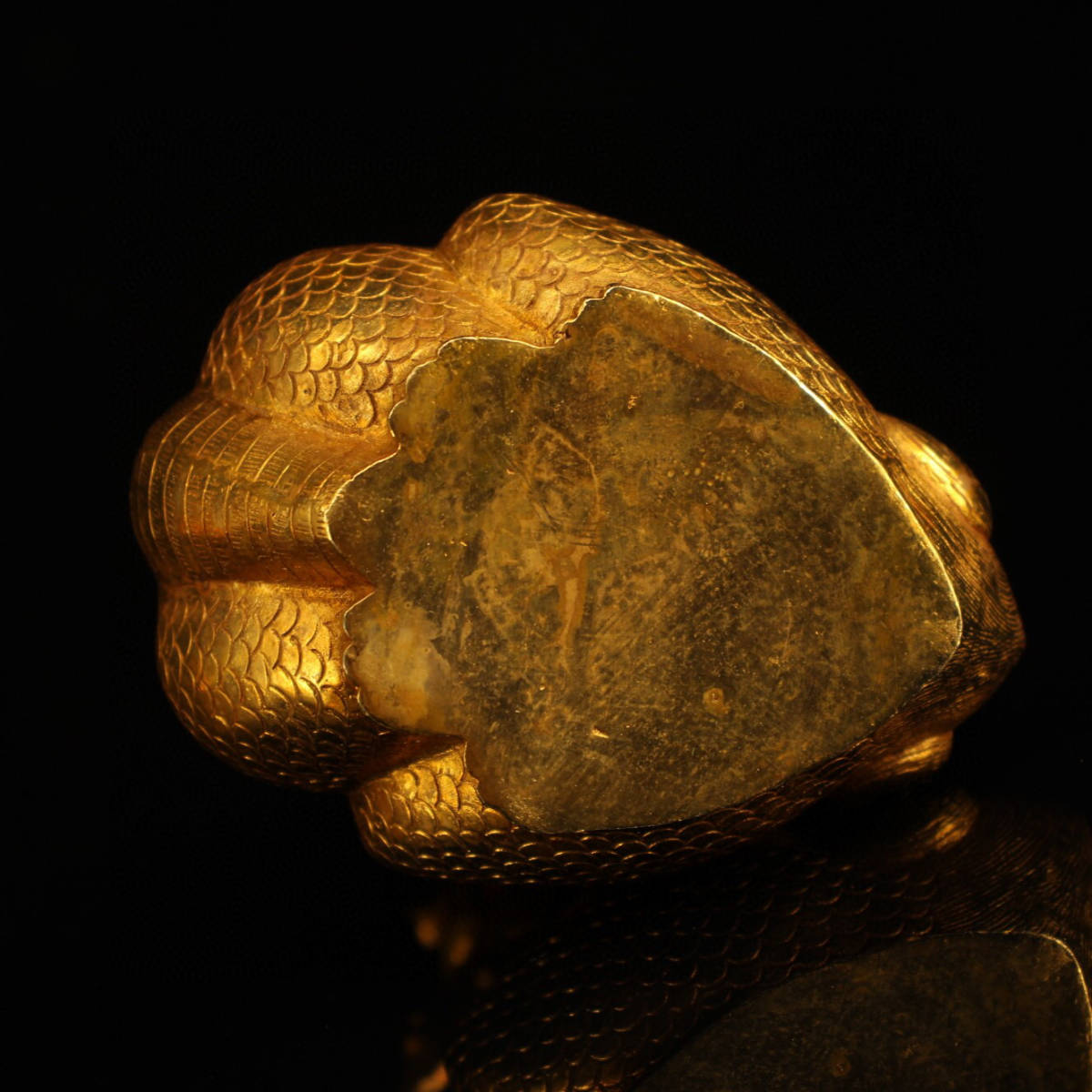 蔵友館蔵品・銅製・塗金・望天獣熏香炉一對】・希少珍品・置物・賞物