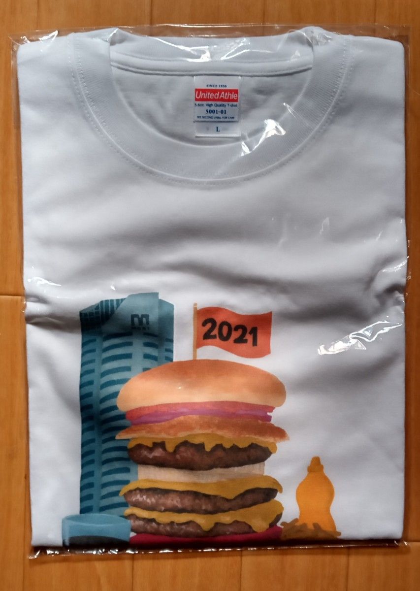 【六本木グルメバーガーグランプリ　2021】　限定　非売品　オリジナルTシャツ　Lサイズ　