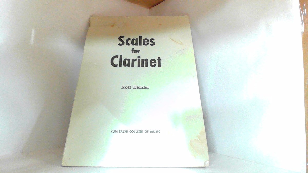 Scales　for　Clarinet　国立音楽大学 2012年4月20日 発行_画像1