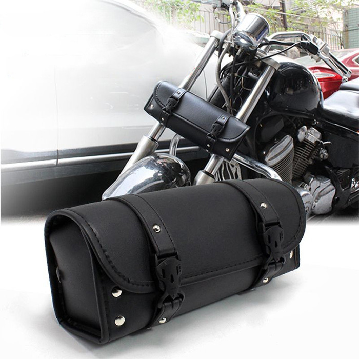 バイクツールバッグ汎用ツーリングポーチツアラー用工具入れPUレザー