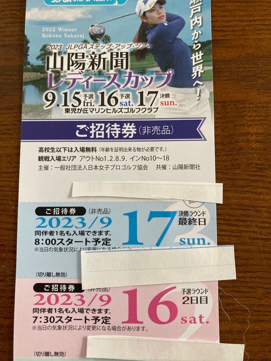山陽新聞レディースカップ 前売り券 - ゴルフ
