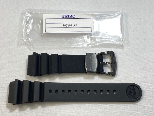 R02Y011M0 SEIKO プロスペックス 22mm 純正シリコンバンド ブラック SRPA81JC/4R36-05S0用 ネコポス送料無料