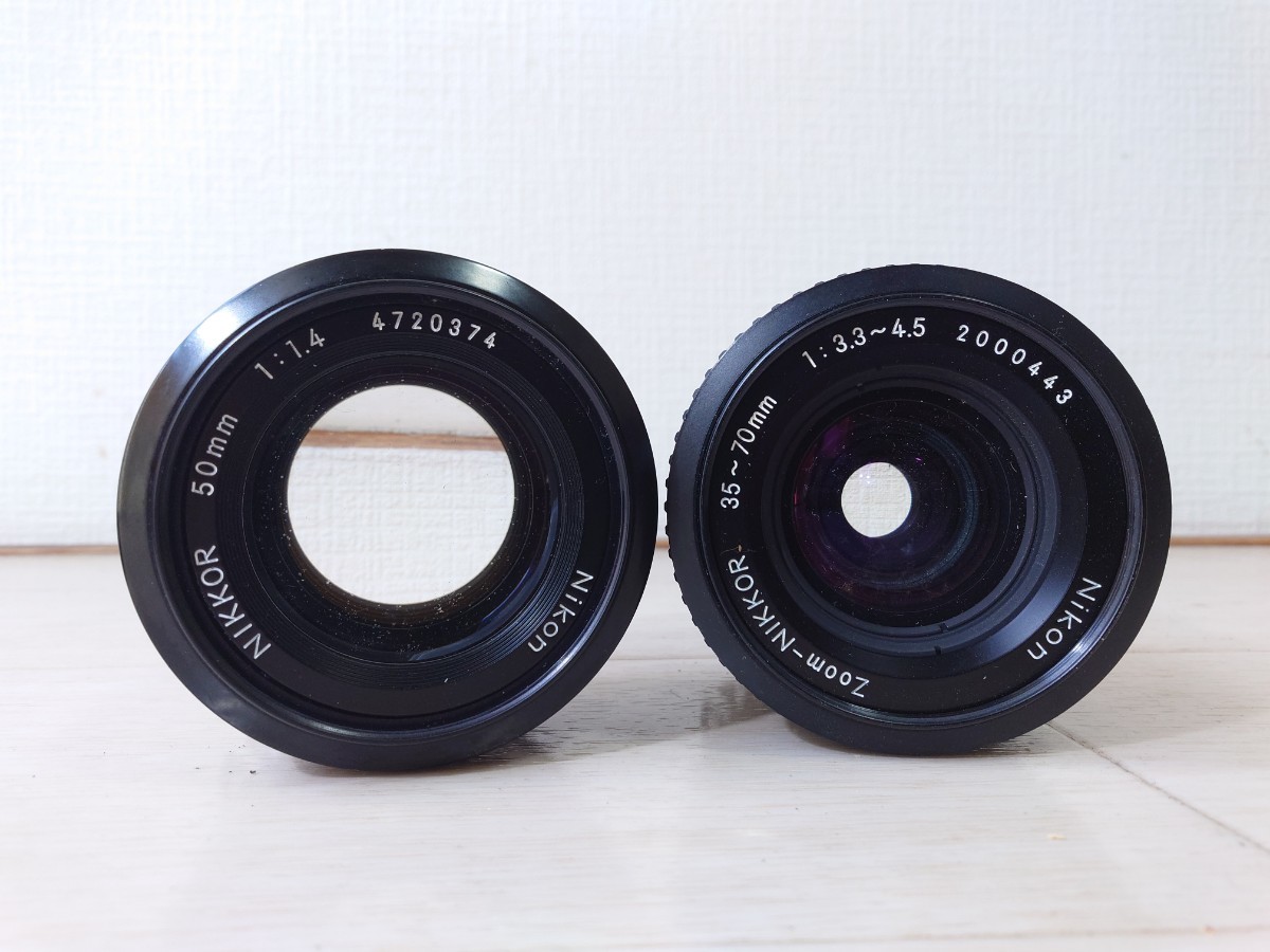 整理業者委託品 Nikon FE2 50mm f1.4 レンズ付き シャッター切れる
