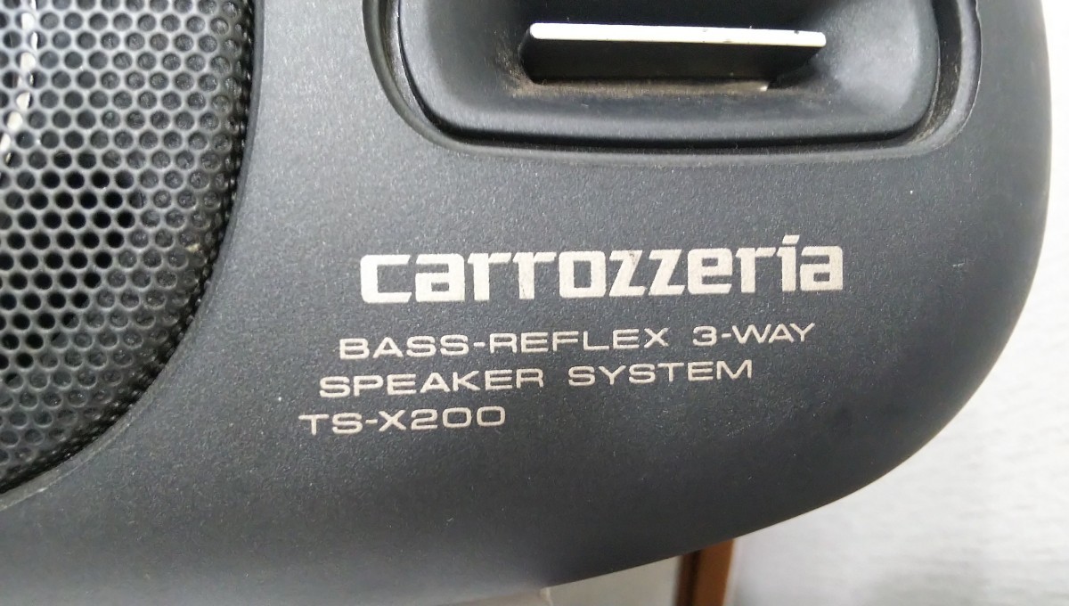 即決有【音出し、イルミ点灯確認済 】カロッツェリア Carrozzeria パイオニアPIONEER 3way置き型スピーカー TS-X200 旧車 ネオクラ 当時物_画像4
