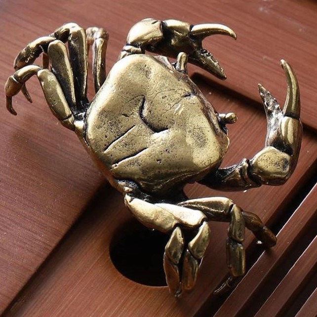 48g カニ かに 中 蟹 茶道具 置物 置き物 蓋置 文鎮 金運 精巧 48g カニ かに 中 蟹 茶道具 置物 置き物 蓋置 文鎮 金運 精巧