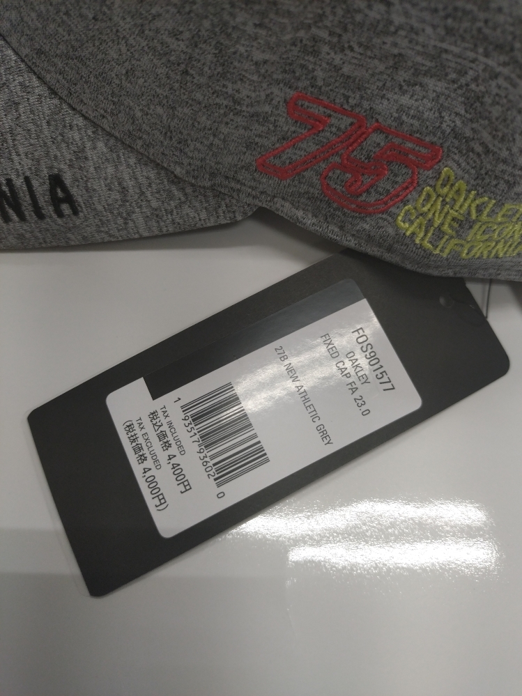 【新品タグ付】オークリー（OAKLEY) FIXED　CAP　FOS901577　カラー27B（NEW　ATHLETIC　GREY)【FIXED CAP　FA23.0】_画像4