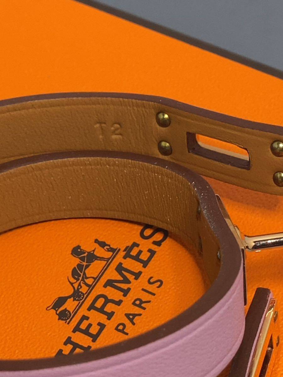 美品 エルメス HERMES 購入後一回試着のみ レザーブレスレットZ刻印