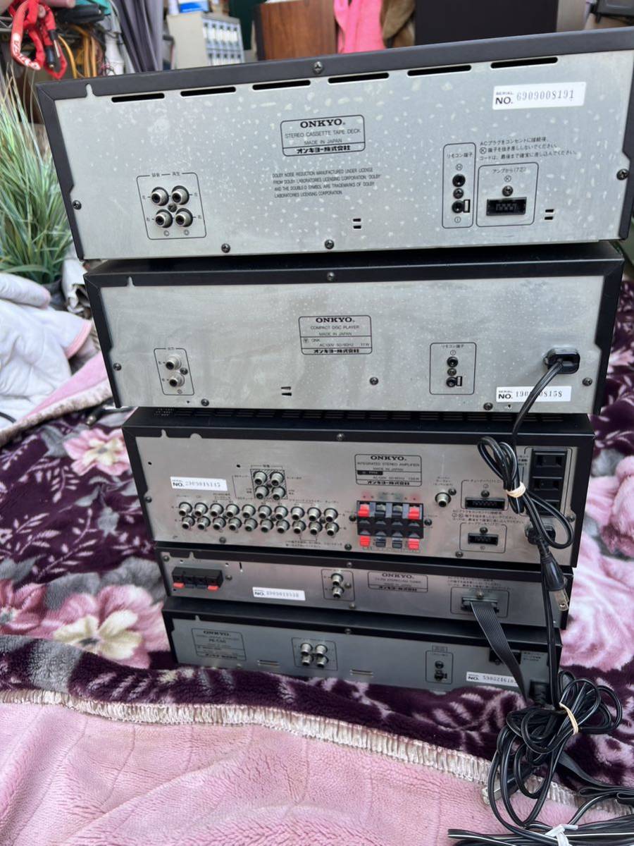 ONKYO オンキョー PT-C70/PE-C50/ DX-C50/PA-C50/PC-W50 システムコンポ 音響機器 オーディオ機器 現状売り切り_画像4