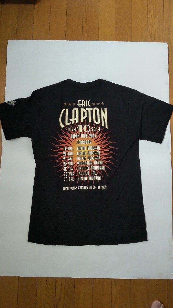 即決 エリック・クラプトン Tシャツ Mサイズ 2014年 コンサート 未使用品_画像2