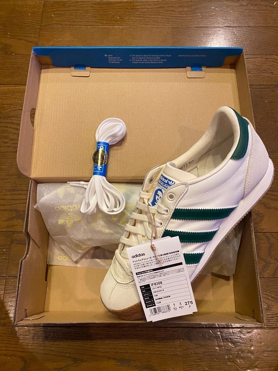 27.5cmリアムギャラガー×アディダスLG2スペツィアルカレッジグリーンLiam Gallagher×adidas IF8358