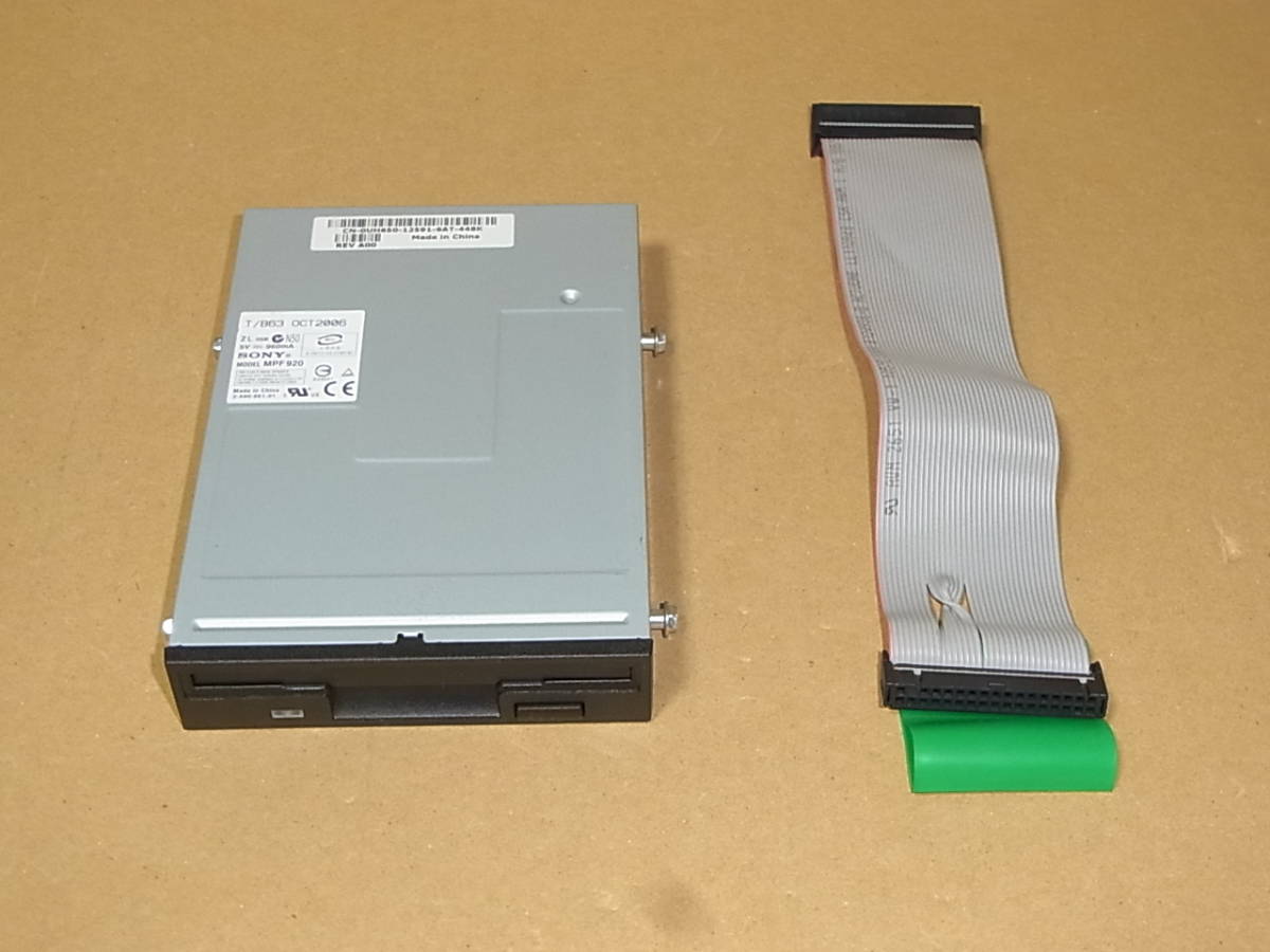 V^ SONY MPF920 FDD floppy Drive DELL Precision etc. / extra cable attaching UH650 (OS108)