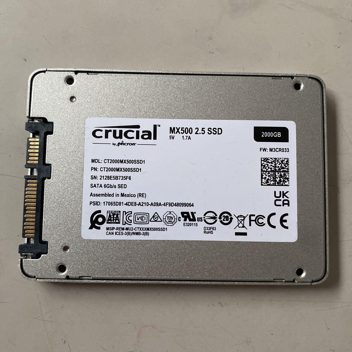 crucial SSD 2000GB 2.5インチ2TB MX500 | JChere Yahoo Auction Proxy