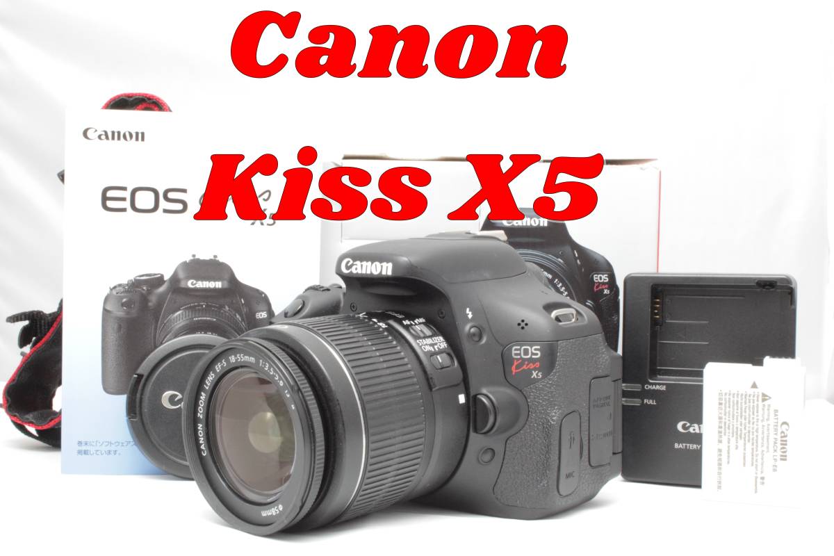 Canon EOS KISS X5 標準ズームキット 18-55mm キヤノン　キャノン　イベント　旅行　運動会　レンズキット