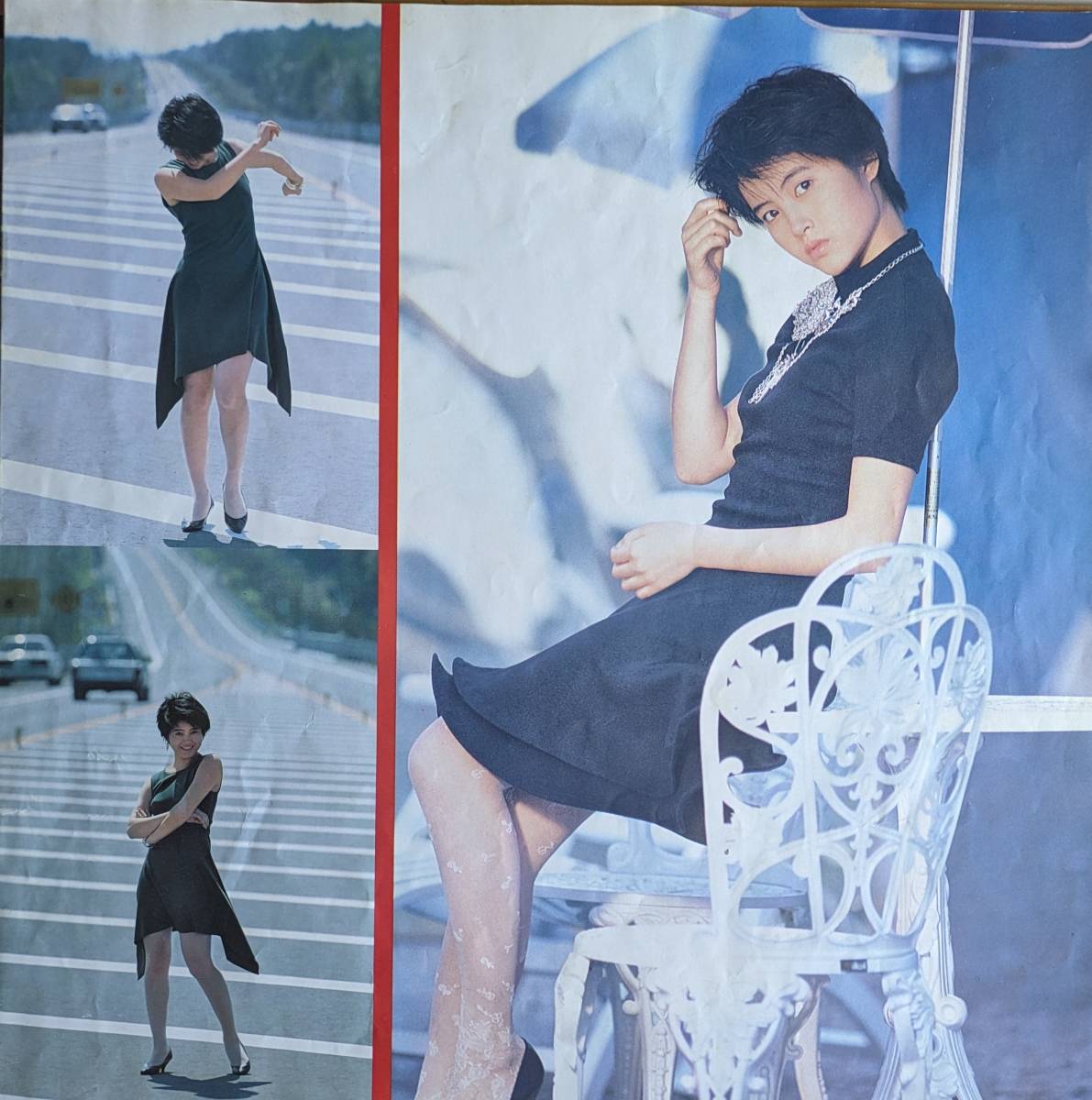 美盤　荻野目洋子　LPレコード「ROUTE 246 CONNEXION YOKO OGINOME」_画像4