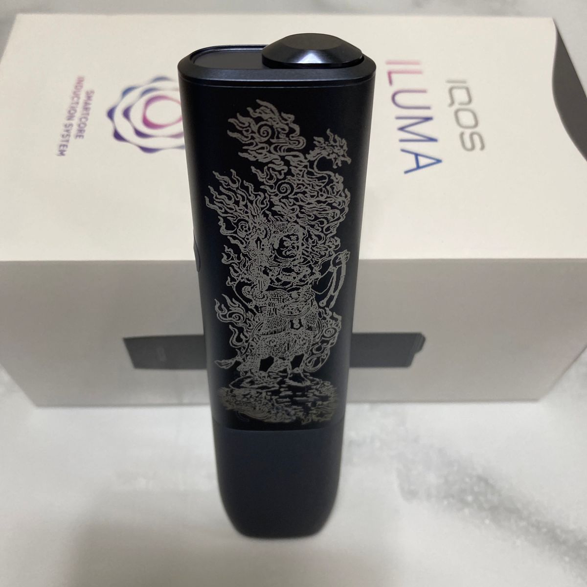 iQOS ILUMA ONE アイコス イルマ ワン レーザー加工 不動明王 不死鳥