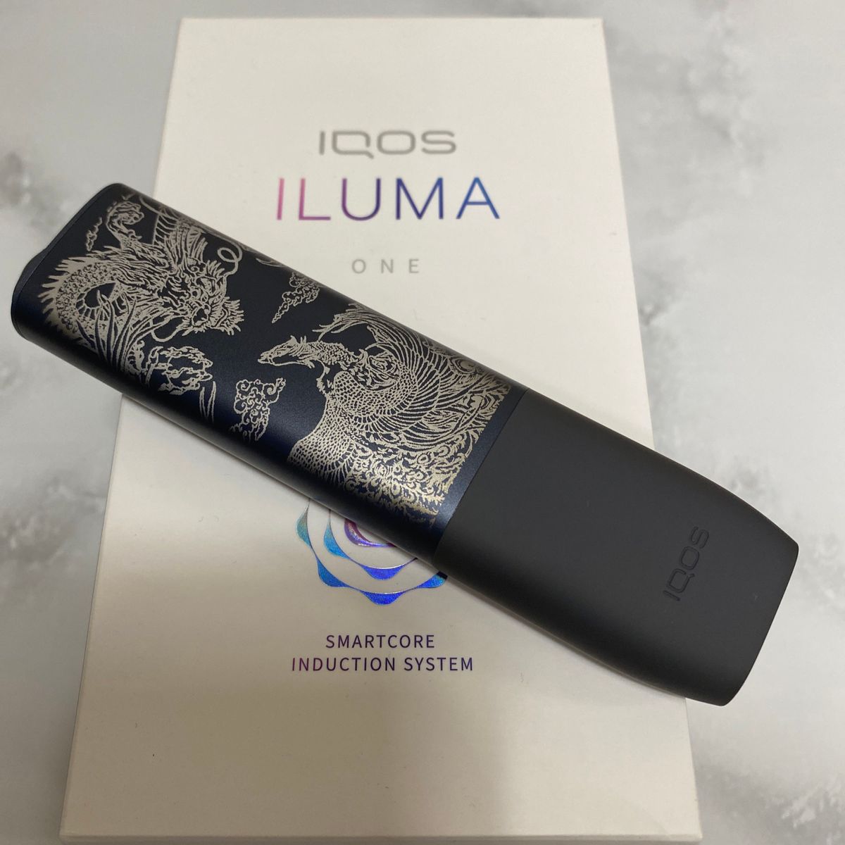 iQOS ILUMA ONE イルマワン レーザー加工 龍 鳳凰 両面加工
