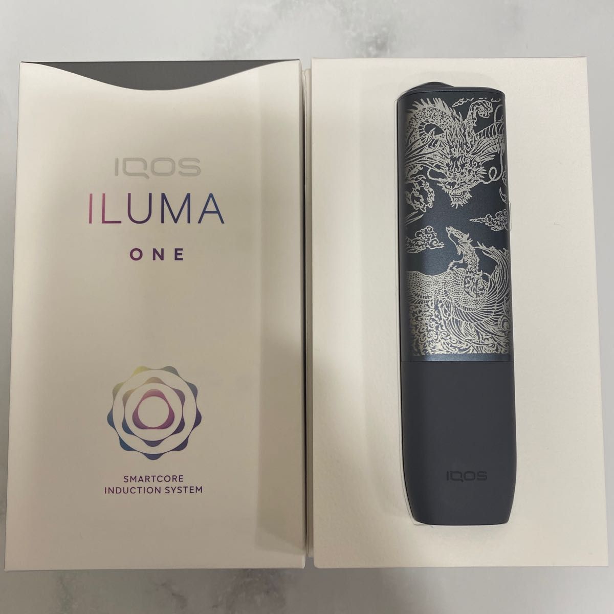 iQOS ILUMA ONE イルマワン レーザー加工 龍 鳳凰 鯉 滝登り