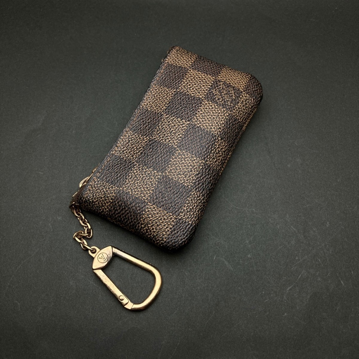 コインケース 小銭入れ ルイヴィトン LOUIS VUITTON　ポシェットクレ　ダミエ　メモ８_画像1