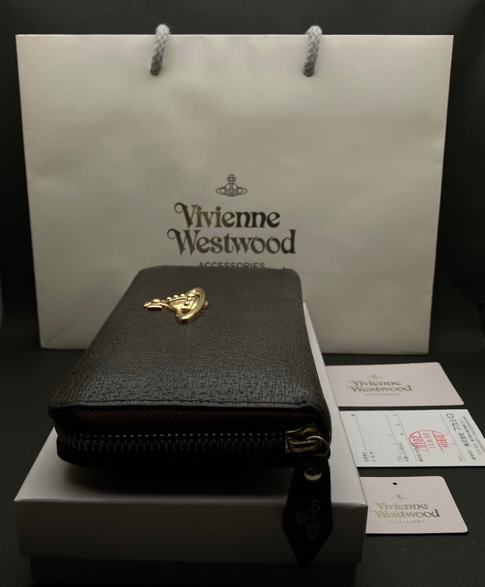ヴィヴィアンウエストウッド Vivienne Westwood 長財布 財布　袋箱付き　メモ８